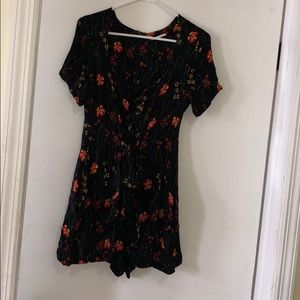 Free people floral romper